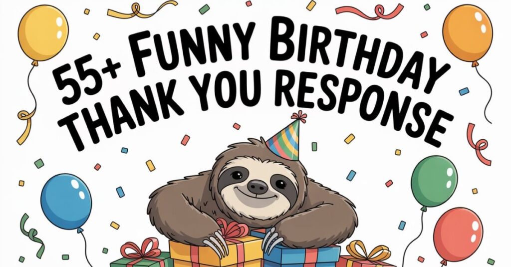 55+ Funny Birthday Thank You Response