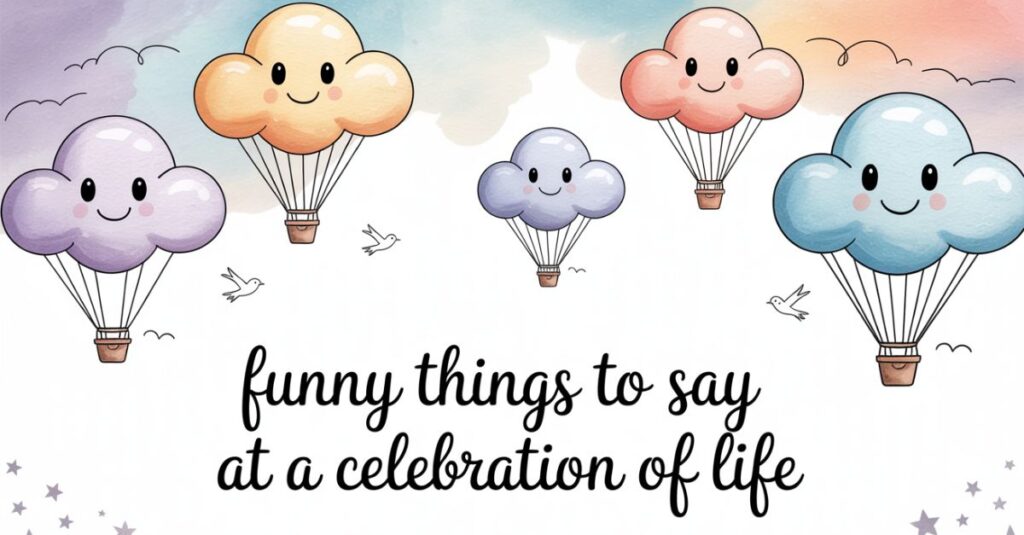 Funny Things to Say at a Celebration of Life