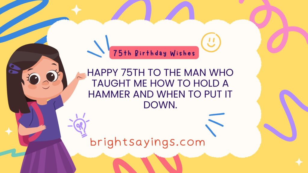 75th Birthday Wishes