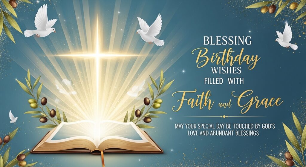 Blessing Birthday Wishes Filled with Faith and Grace
