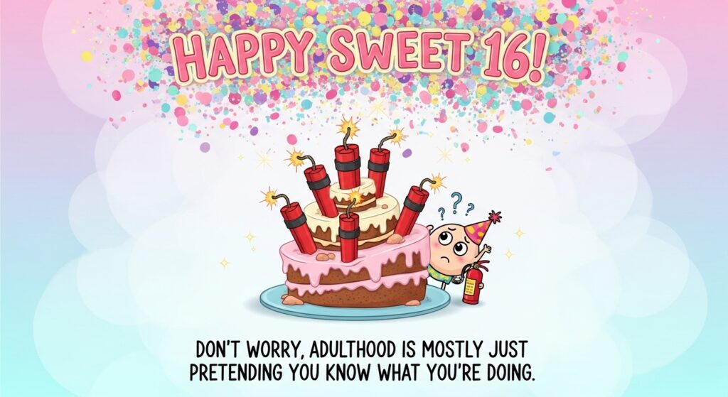 Funny Sweet 16 Wishes That Keep Things Light