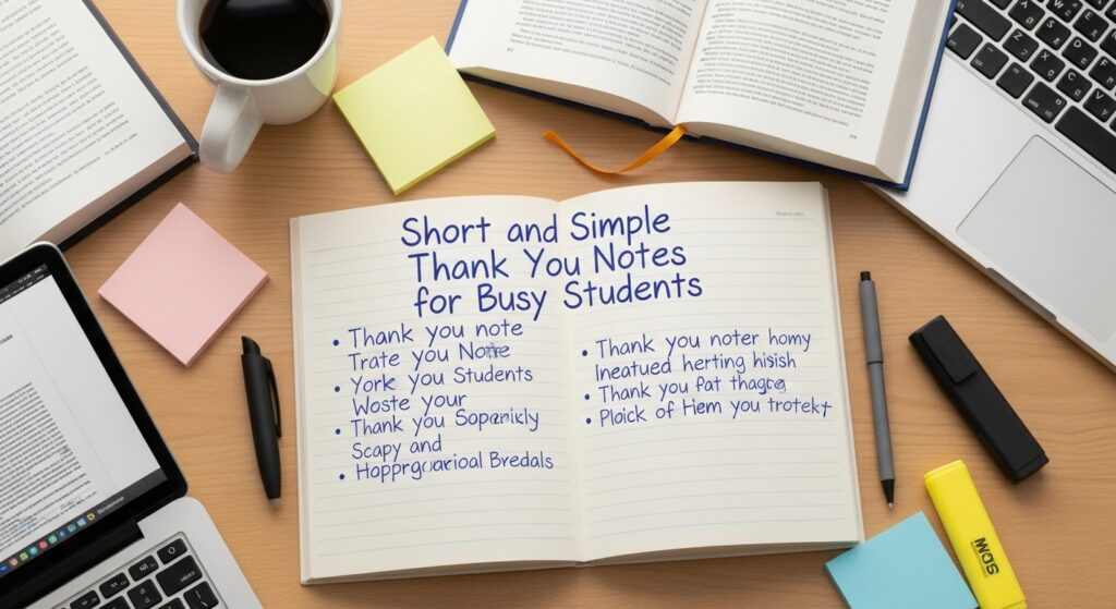 Thank You Notes for Busy Students