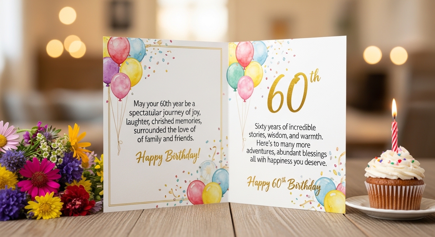 Thoughtful 60th Birthday Wishes