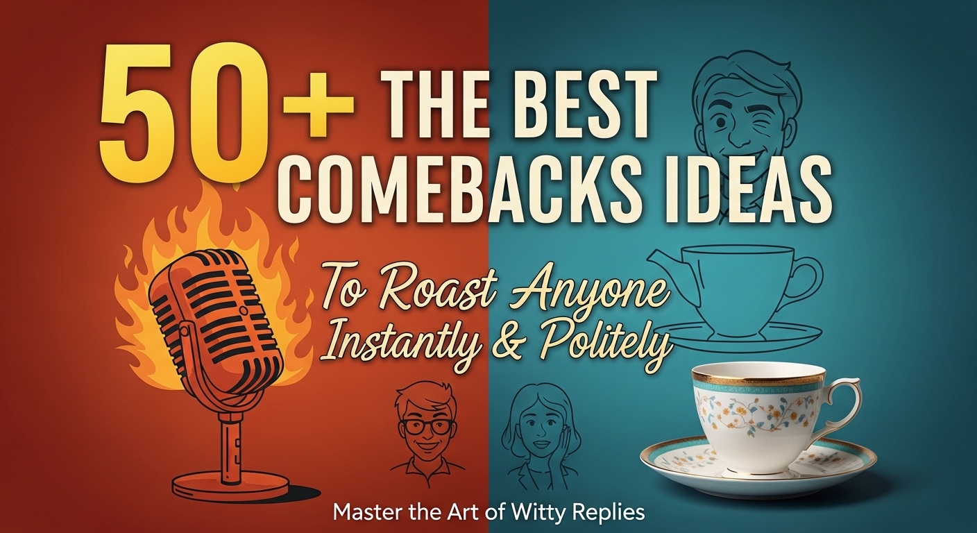 50+ The Best Comebacks Ideas to Roast Anyone Instantly & Politely