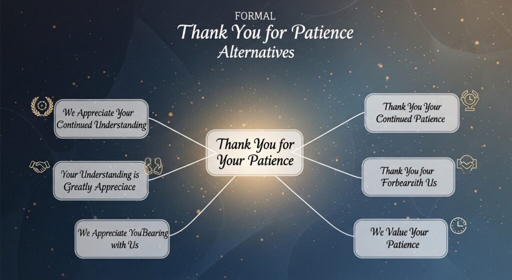 Formal Thank You for Your Patience Alternatives