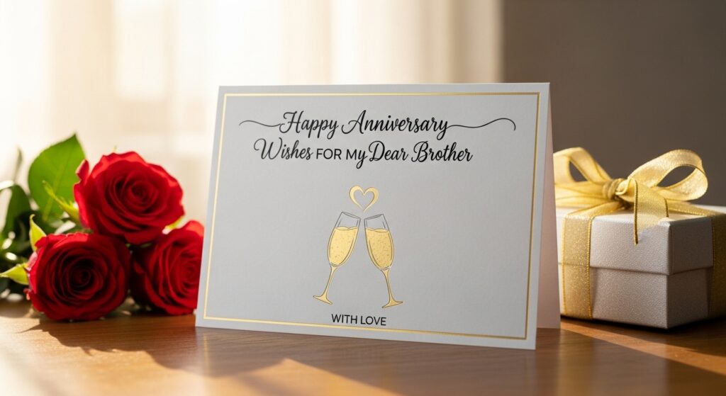 Happy Anniversary Wishes for Brother from Brother with Love