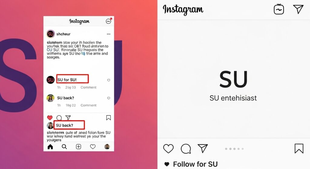 SU Is Used on Instagram