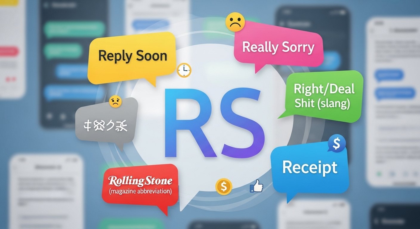 What Does RS Mean in Text