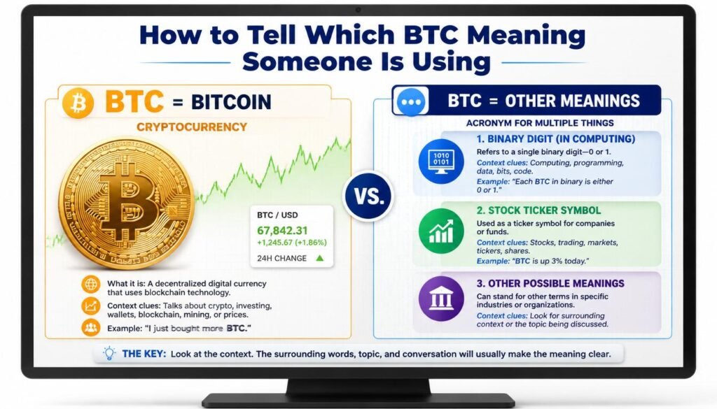 BTC Meaning Someone Is Using