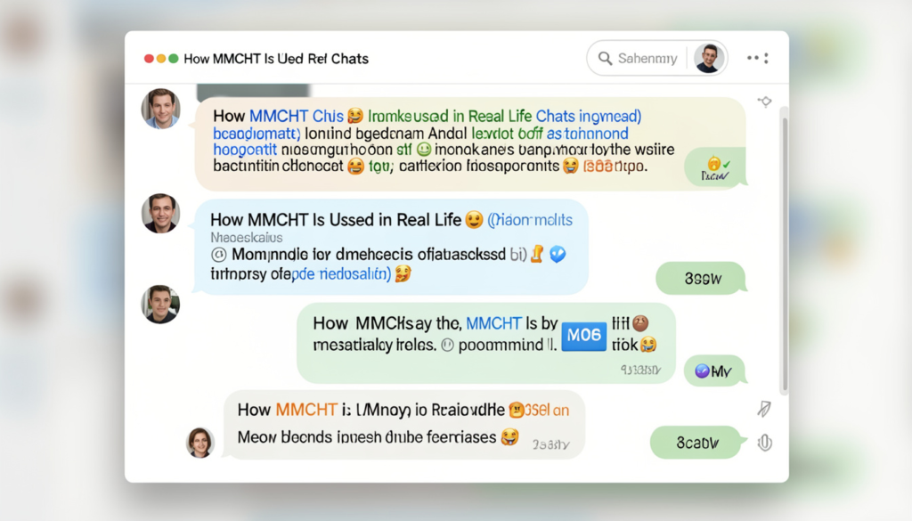 MMCHT Is Used in Real Life Chats