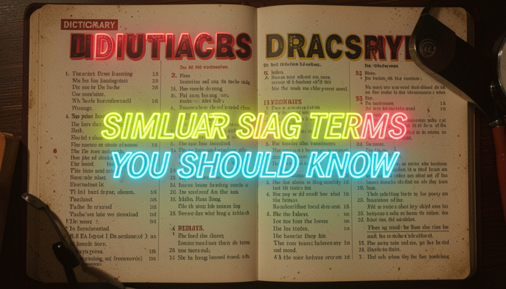 Similar Slang Terms You 