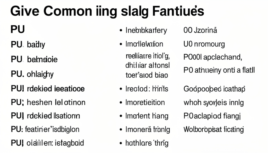 Slang Similar to PU