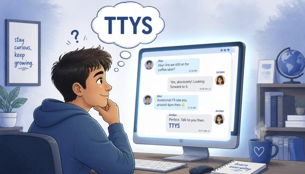 TTYS Meaning in Text